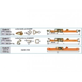 ARRIMAGE EXTERIEUR LARGEUR 75 mm ARRIMAGE EXTERIEUR LARGEUR 75 mm