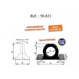 ETRIER D'ANCRAGE A SOUDER DOUBLE OU SIMPLE