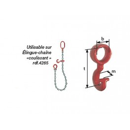 CROCHET COULISSANT POUR CHAINE CROCHET COULISSANT POUR CHAINE