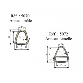 ANNEAU TRIANGULAIRE