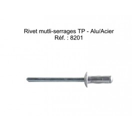 RIVET MUTLI-SERRAGES TETE PLATE