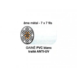 CABLE 7 TORONS 7 FILS GAINE PVC