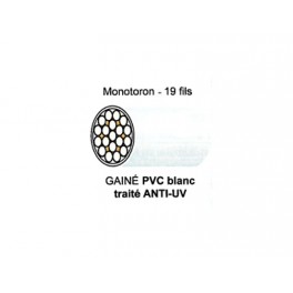 CABLE MONOTORON DE 19 FILS GAINE PVC